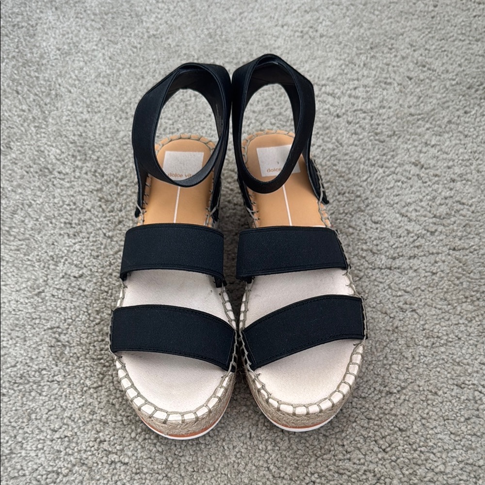 Dolce Vita Black Espadrille Sandals